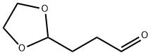 3-(1,3-二氧杂环戊烷-2-基)丙醛 结构式