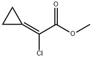 2-氯-2-环丙基亚甲基乙酸甲酯 结构式