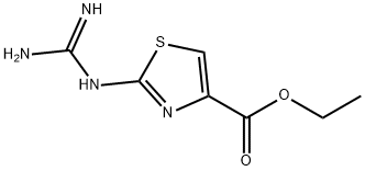 2-胍基-4-噻唑羧酸乙酯 结构式