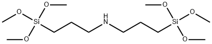 二(3-三甲氧基甲硅烷基丙基)胺 结构式