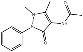 4-乙酰氨基安替比林 结构式
