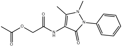 2-Acetyloxy-N-(2,3-dihydro-1,5-dimethyl-3-oxo-2-phenyl-1H-pyrazol-4-yl)acetamide 结构式