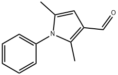 2,5-二甲基-1-苯基吡咯-3-羰醛 结构式