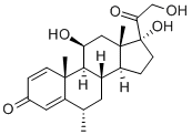甲基氢化泼尼松 结构式