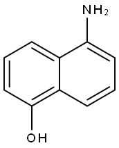 1-氨基-5-萘酚 结构式