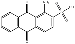 1-氨基蒽醌-2-磺酸 结构式