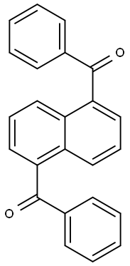 萘-1,5-二基双(苯基甲酮) 结构式