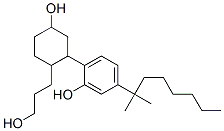 (+)-5-(1,1-Dimethylheptyl)-2-[2-(3-hydroxypropyl)-5-hydroxycyclohexyl]phenol 结构式