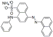 ammonium 5-(1-naphthylazo)-8-(phenylamino)naphthalenesulphonate 结构式