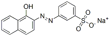 sodium 3-[(1-hydroxy-2-naphthyl)azo]benzenesulphonate 结构式