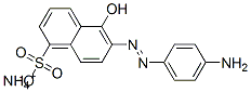 ammonium 6-[(4-aminophenyl)azo]-5-hydroxynaphthalene-1-sulphonate  结构式