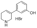 3-(1,2,5,6-Tetrahydropyridin-3-yl)phenol hydrobromide 结构式