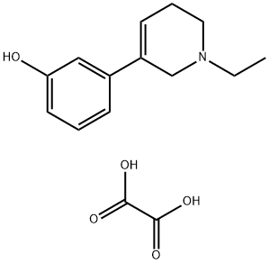 3-(1-Ethyl-1,2,5,6-tetrahydro-3-pyridinyl)phenol ethanedioate (2:1) (s alt) 结构式