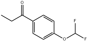 1-(4-(二氟甲氧基)苯基)丙烷-1-酮 结构式