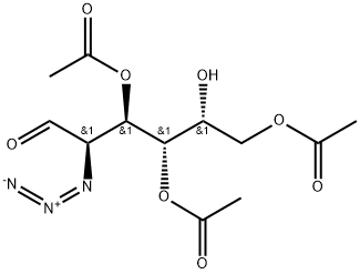 3,4,6-O-三乙酰基-2-脱氧-2-叠氮-D-半乳糖 结构式