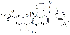 sodium 6-amino-5-[[2-[[3-[[4-(tert-butyl)phenoxy]sulphonyl]phenyl]sulphonyl]phenyl]azo]-4-hydroxynaphthalene-2-sulphonate