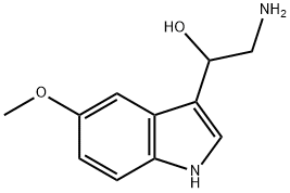 beta-hydroxy-5-methoxytryptamine 结构式