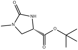 (4S)-1-甲基-2-氧代咪唑啉-4-甲酸叔丁酯 结构式