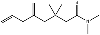 7-Octenethioamide,  N,N,3,3-tetramethyl-5-methylene- 结构式
