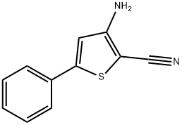 3-AMINO-2-CYANO-5-PHENYLTHIOPHENE 结构式