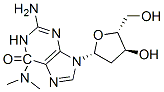 6-dimethylamino-2'-deoxyguanosine 结构式