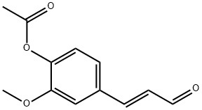 4-乙酰氧基-3-甲氧基肉桂醛 结构式