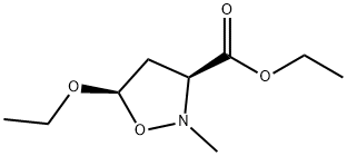 3-Isoxazolidinecarboxylicacid,5-ethoxy-2-methyl-,ethylester,cis-(9CI) 结构式