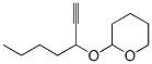 2-[(1-Butyl-2-propynyl)oxy]tetrahydro-2H-pyran 结构式