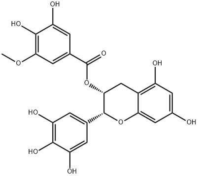 表没食子儿茶素 3-O-(3-O-甲基)没食子酸酯 结构式
