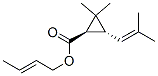 (1R,3R)-2,2-Dimethyl-3-(2-methyl-1-propenyl)cyclopropanecarboxylic acid 2-butenyl ester 结构式