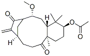 (3S,4aR,6R,10R,13aR)-3-(Acetyloxy)-1,2,3,4,4a,5,6,9,10,11,12,13a-dodecahydro-6-methoxy-4,4,13a-trimethyl-9-methylene-10,7-metheno-7H-benzocycloundecene-8,13-dione 结构式