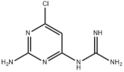 2-氨基-4-氯-6-胍基嘧啶 结构式