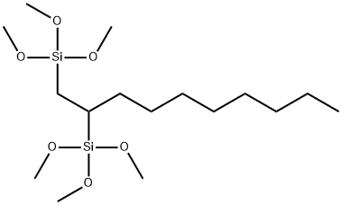 1,2-双(三乙氧基硅基)癸烷 结构式