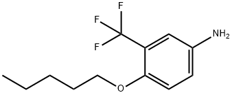 4-(戊氧基)-3-(三氟甲基)苯胺 结构式
