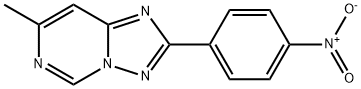 [1,2,4]TRIAZOLO[1,5-C]PYRIMIDINE, 7-METHYL-2-(4-NITROPHENYL)- 结构式