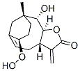 (3aS,7R,10R,11S,11aS)-3a,4,7,8,9,10,11,11a-Octahydro-7-hydroperoxy-11-hydroxy-10-methyl-3-methylene-6,10-methanocyclodeca[b]furan-2(3H)-one 结构式