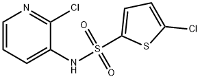 5-Chloro-thiophene-2-sulfonic acid
(2-chloro-pyridin-3-yl)-amide 结构式