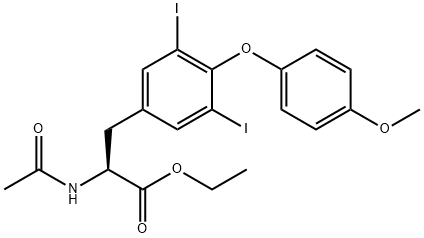 3,5-二碘-4-(4-甲氧苯氧基)-N-乙酰-L-苯丙氨酸乙酯 结构式