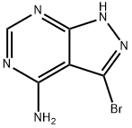 3-溴-1H-吡唑并[3,4-D]嘧啶-4-胺 结构式