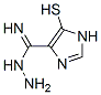 1H-Imidazole-4-carboximidic  acid,  5-mercapto-,  hydrazide 结构式
