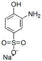 sodium 3-amino-4-hydroxybenzenesulphonate 结构式