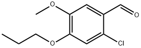 2-氯-5-甲氧基-4-丙氧基苯甲醛 结构式