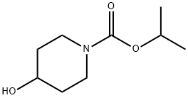 4-羟基哌啶-1-甲酸异丙酯 结构式