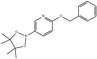 6-苄氧基吡啶-3-硼酸频哪酯 结构式