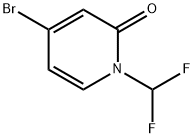 4-溴-1-(二氟甲基)吡啶-2(1H)-酮 结构式