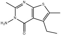 3-氨基-5-乙基-2,6-二甲基-4-噻吩并[3,2-E]嘧啶酮 结构式