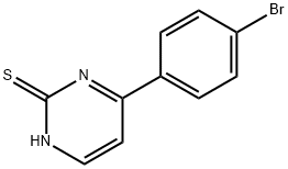 4-(4-溴苯基)嘧啶-2-硫醇 结构式
