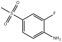 2-氟-4-(甲基磺酰基)苯胺 结构式