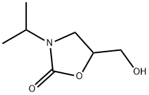 5-(hydroxymethyl)-3-(1-methylethyl)oxazolidin-2-one 结构式