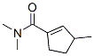 1-Cyclopentene-1-carboxamide,  N,N,3-trimethyl- 结构式